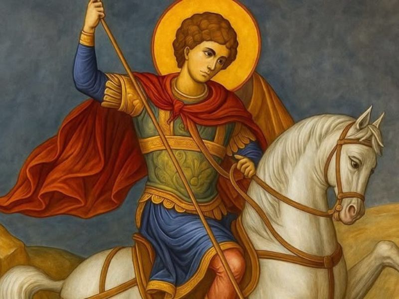 Εμφανίστηκε ο Άγιος Γεώργιος πάνω στο λευκό του&nbsp;άλογο